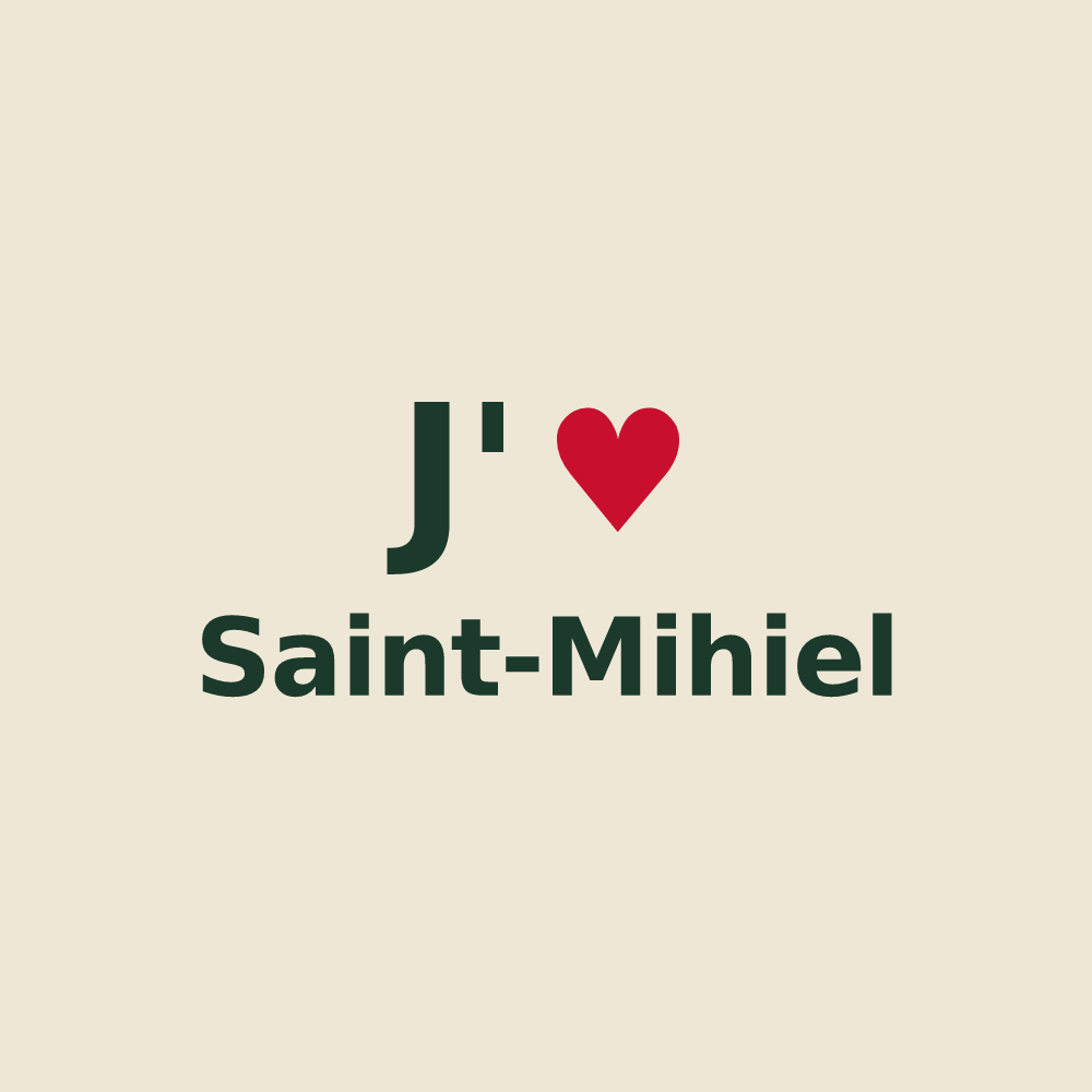 Tote bag personnalisé Saint-Mihiel — design J'aime Saint-Mihiel