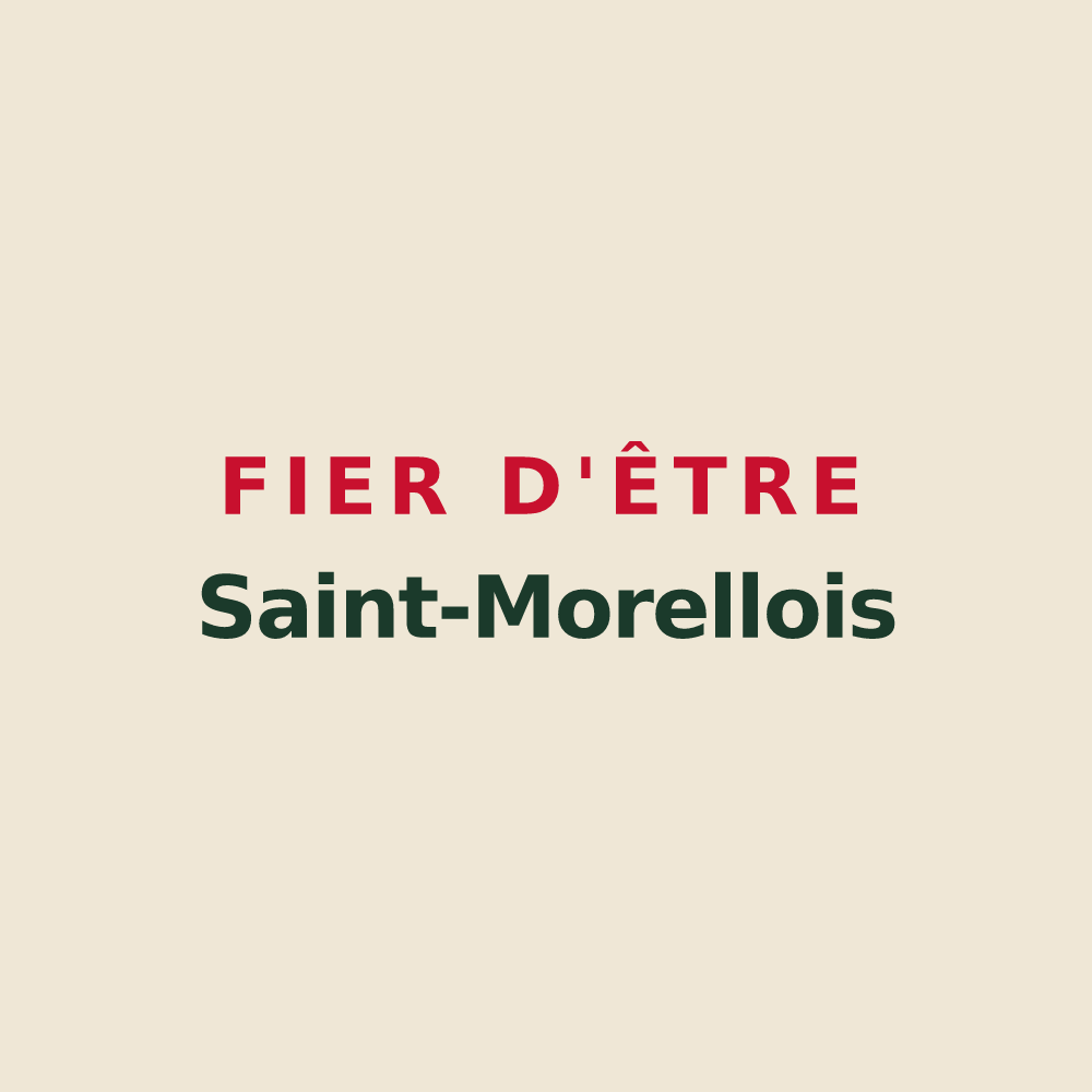 Tote bag « Fier d'être Saint-Morellois » — design pour Saint-Morel