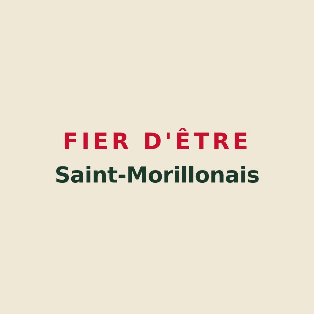 Tote bag « Fier d'être Saint-Morillonais » — design pour Saint-Morillon