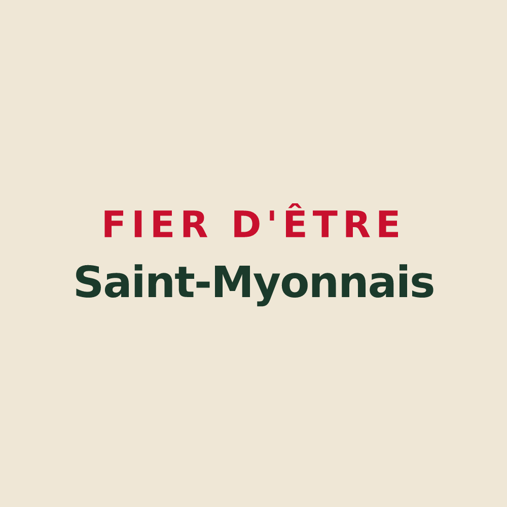 Tote bag « Fier d'être Saint-Myonnais » — design pour Saint-Myon