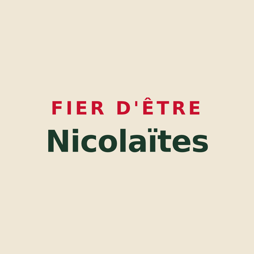 Tote bag « Fier d'être Nicolaïtes » — design pour Saint-Nicolas-de-la-Grave