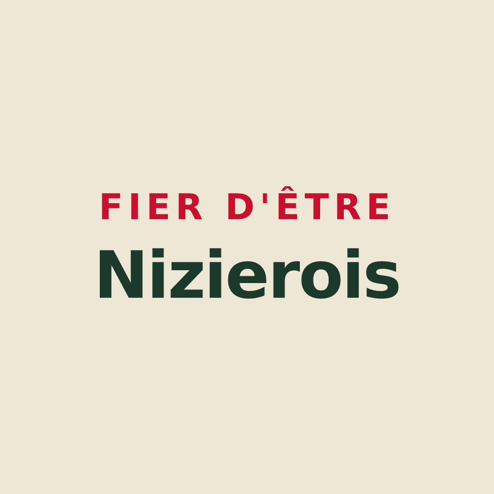 Tote bag « Fier d'être Nizierois » — design pour Saint-Nizier-de-Fornas