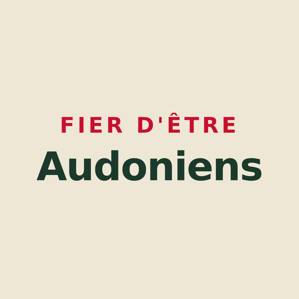 Tote bag « Fier d'être Audoniens » — design pour Saint-Ouen-des-Alleux