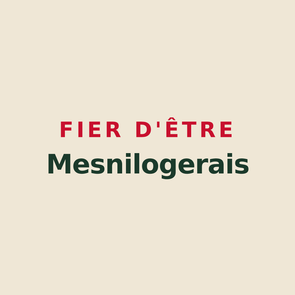 Tote bag « Fier d'être Mesnilogerais » — design pour Saint-Ouen-du-Mesnil-Oger