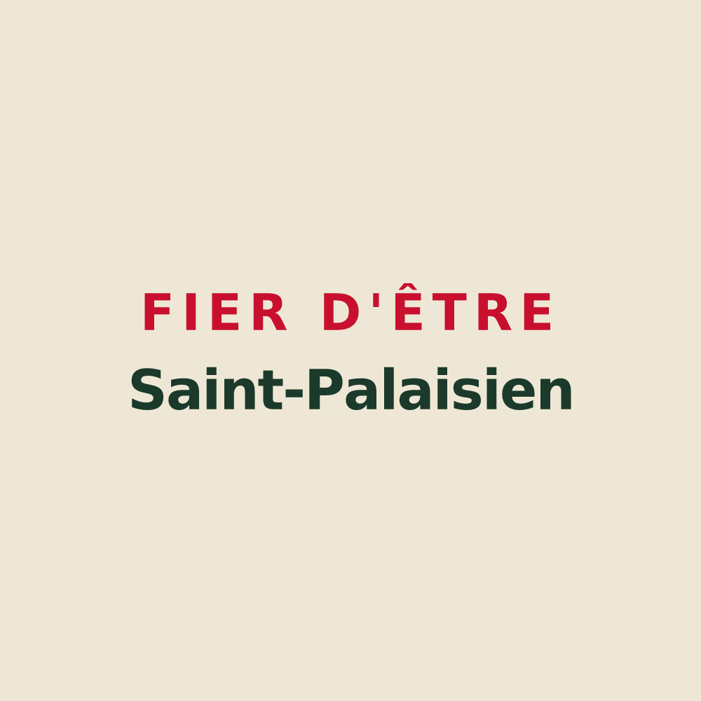 Tote bag « Fier d'être Saint-Palaisien » — design pour Saint-Palais-de-Phiolin