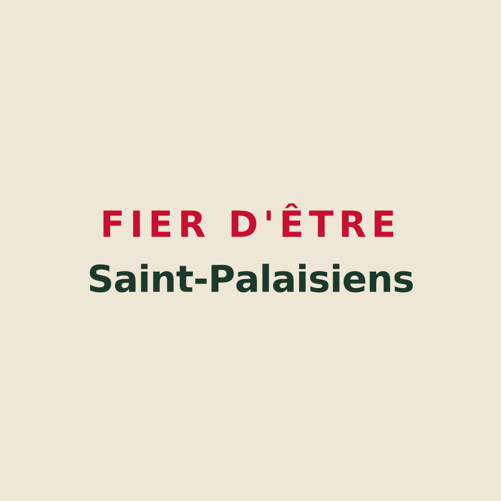 Tote bag « Fier d'être Saint-Palaisiens » — design pour Saint-Palais-du-Né