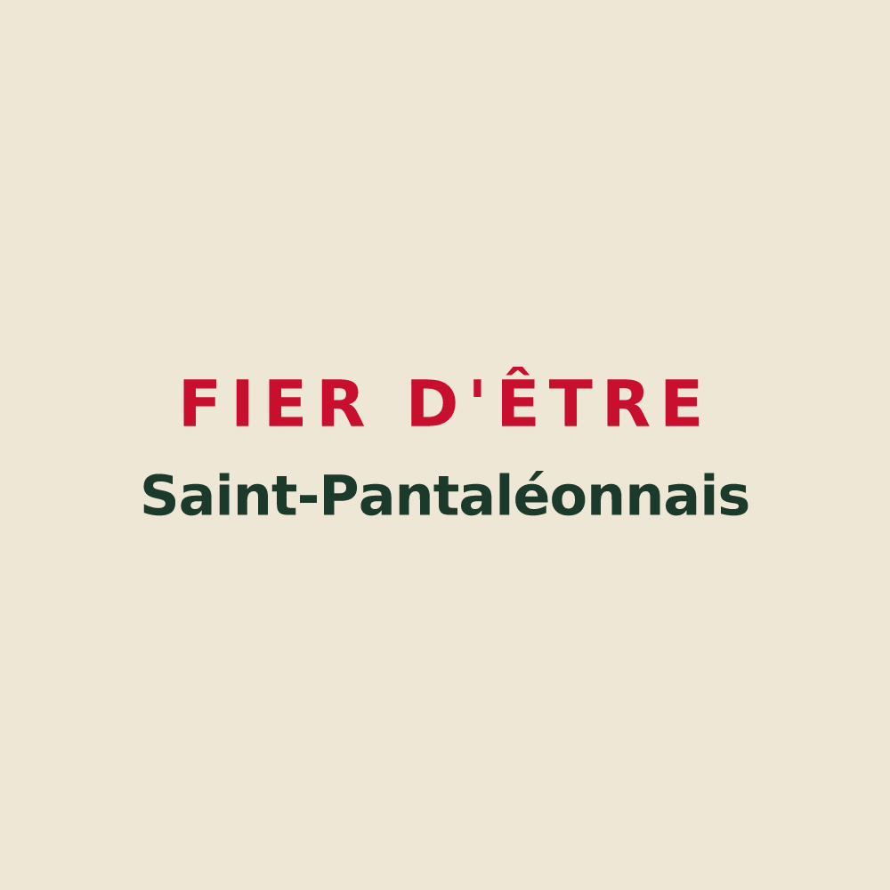 Tote bag « Fier d'être Saint-Pantaléonnais » — design pour Saint-Pantaléon