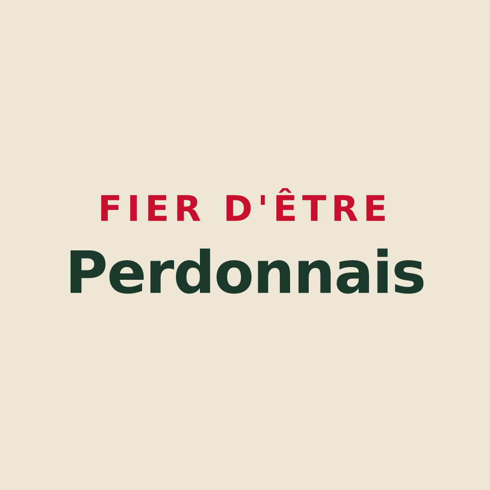 Tote bag « Fier d'être Perdonnais » — design pour Saint-Pardon-de-Conques