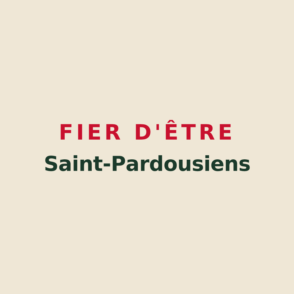 Tote bag « Fier d'être Saint-Pardousiens » — design pour Saint-Pardoux-Soutiers
