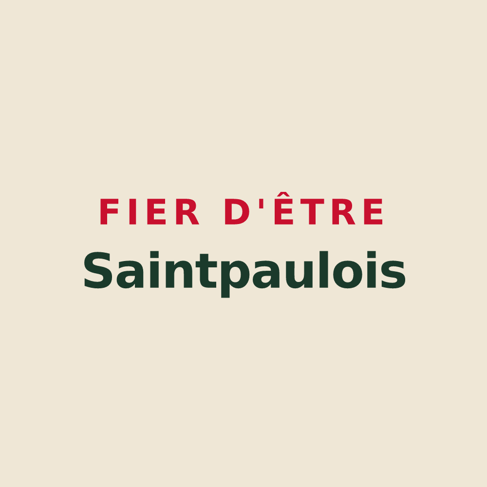 Tote bag « Fier d'être Saintpaulois » — design pour Saint-Paul-en-Forêt