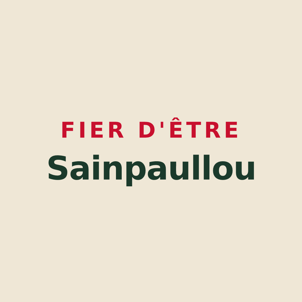 Tote bag « Fier d'être Sainpaullou » — design pour Saint-Paul-lès-Monestier