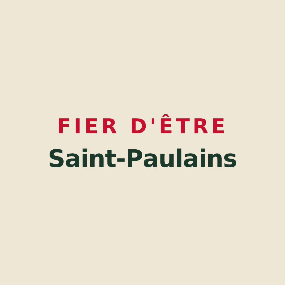 Tote bag « Fier d'être Saint-Paulains » — design pour Saint-Paul-sur-Save
