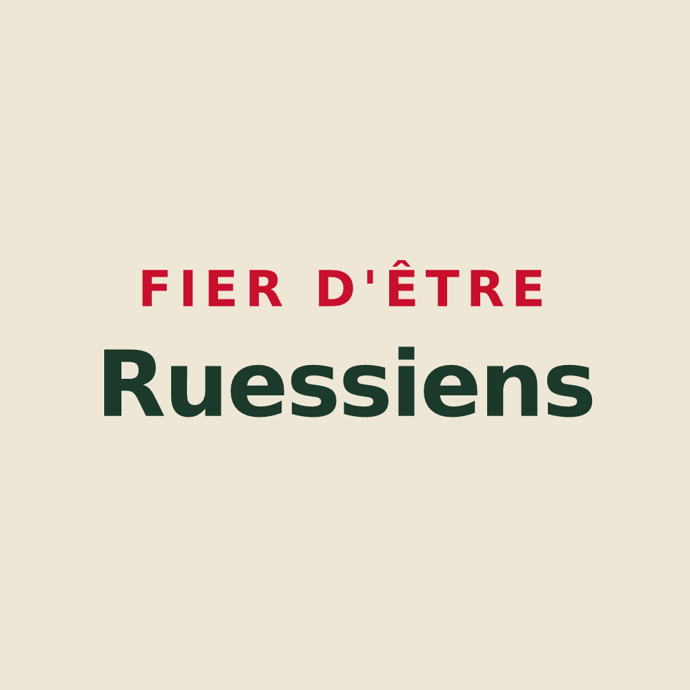 Tote bag « Fier d'être Ruessiens » — design pour Saint-Paulien