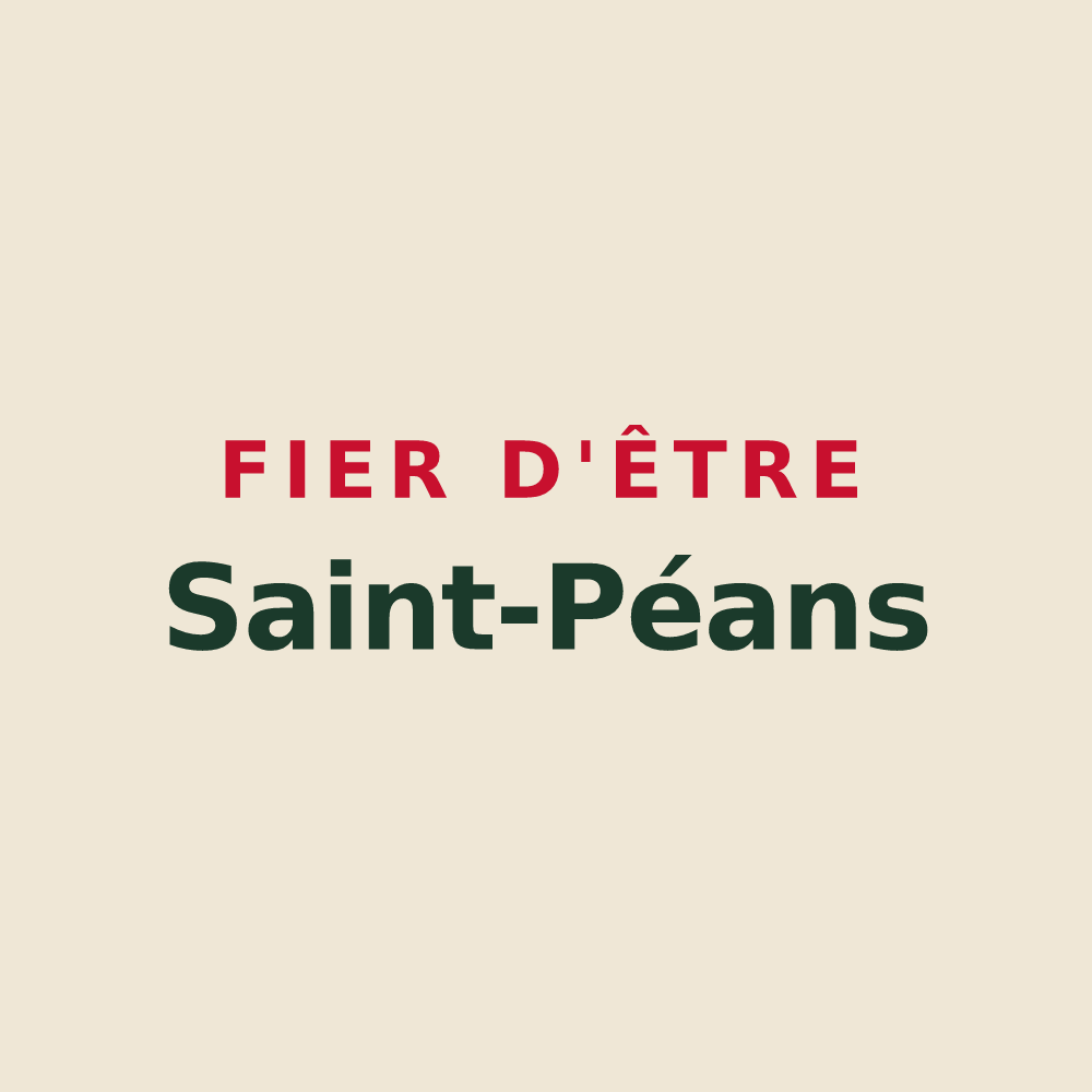 Tote bag « Fier d'être Saint-Péans » — design pour Saint-Pé-Delbosc