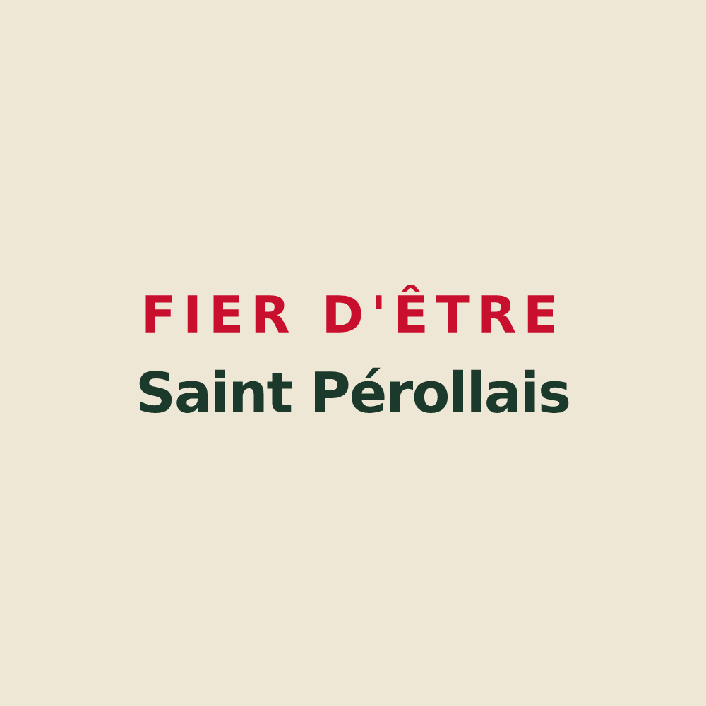 Tote bag « Fier d'être Saint Pérollais » — design pour Saint-Péray