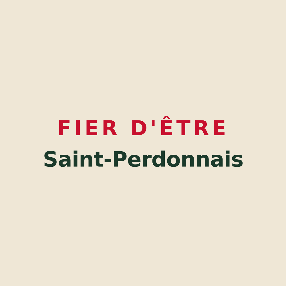 Tote bag « Fier d'être Saint-Perdonnais » — design pour Saint-Perdon