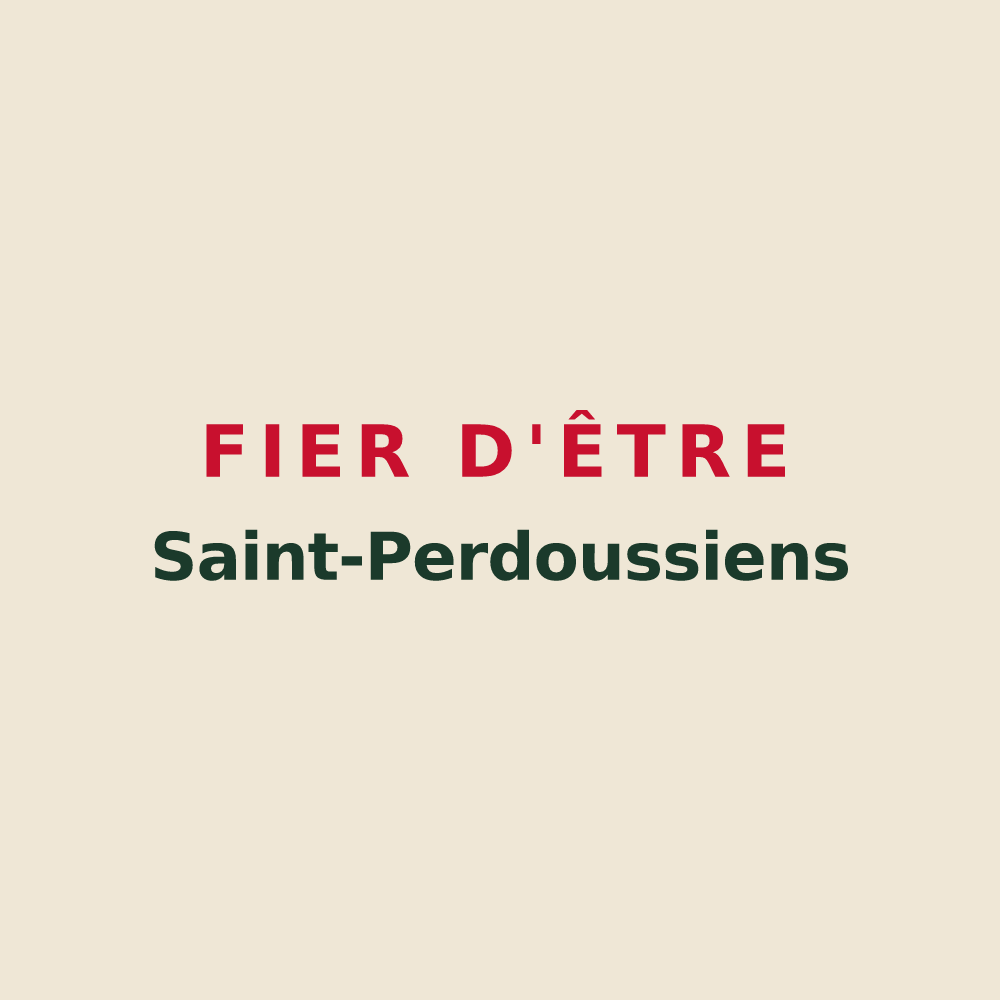 Tote bag « Fier d'être Saint-Perdoussiens » — design pour Saint-Perdoux