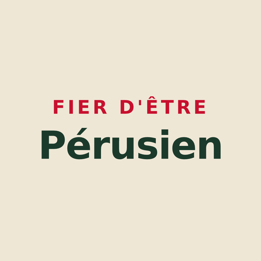 Tote bag « Fier d'être Pérusien » — design pour Saint-Perreux