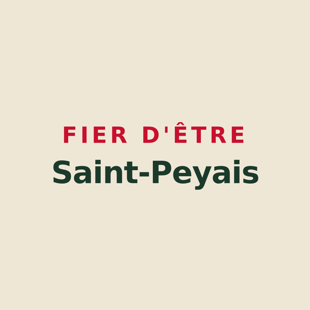 Tote bag « Fier d'être Saint-Peyais » — design pour Saint-Pey-de-Castets