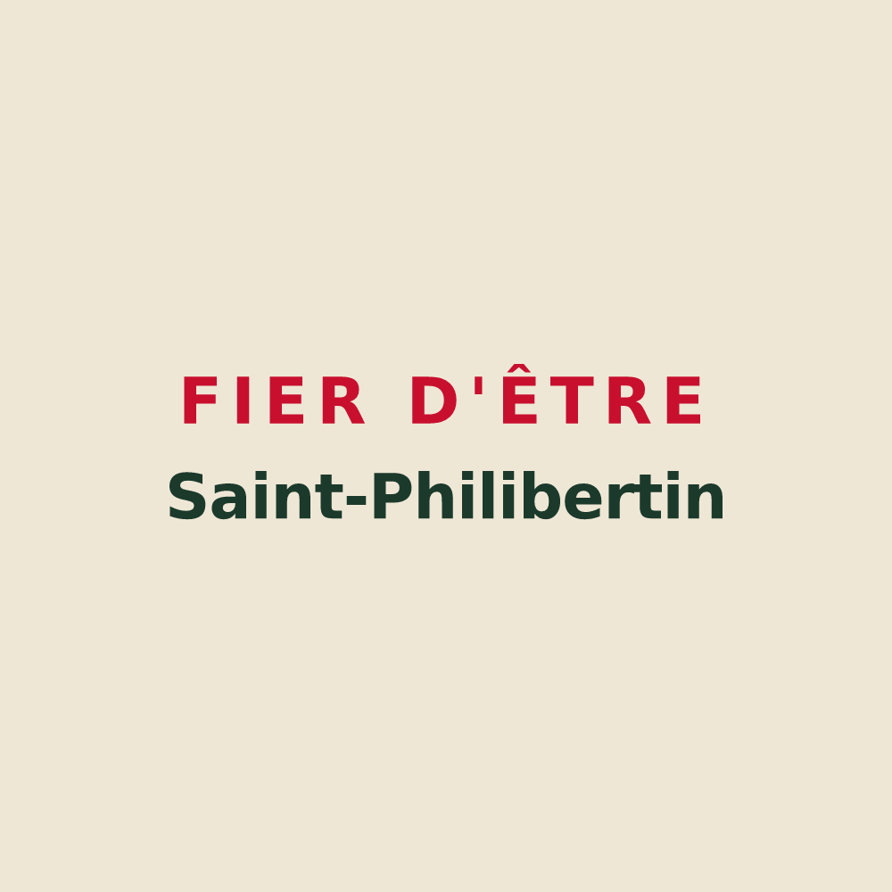 Tote bag « Fier d'être Saint-Philibertin » — design pour Saint-Philibert
