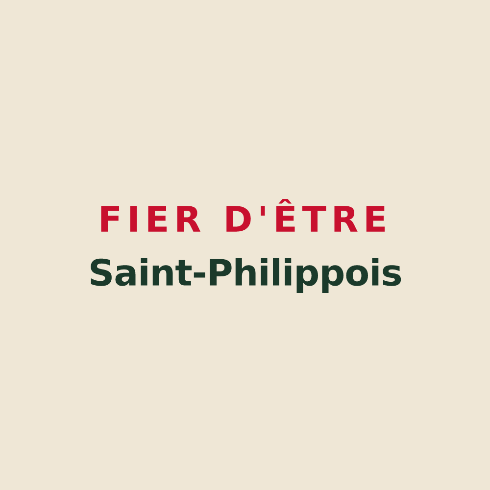 Tote bag « Fier d'être Saint-Philippois » — design pour Saint-Philippe-d'Aiguilhe