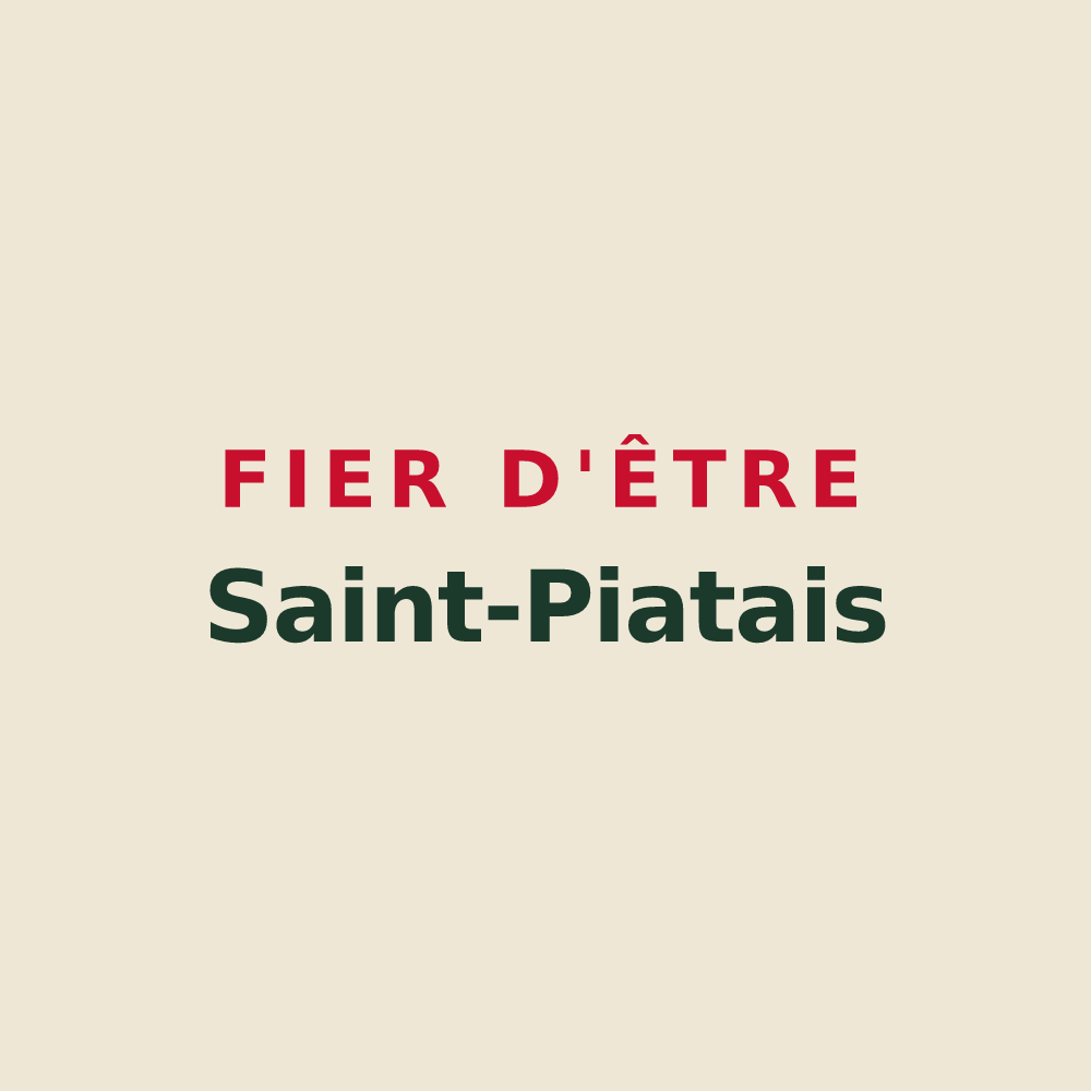 Tote bag « Fier d'être Saint-Piatais » — design pour Saint-Piat
