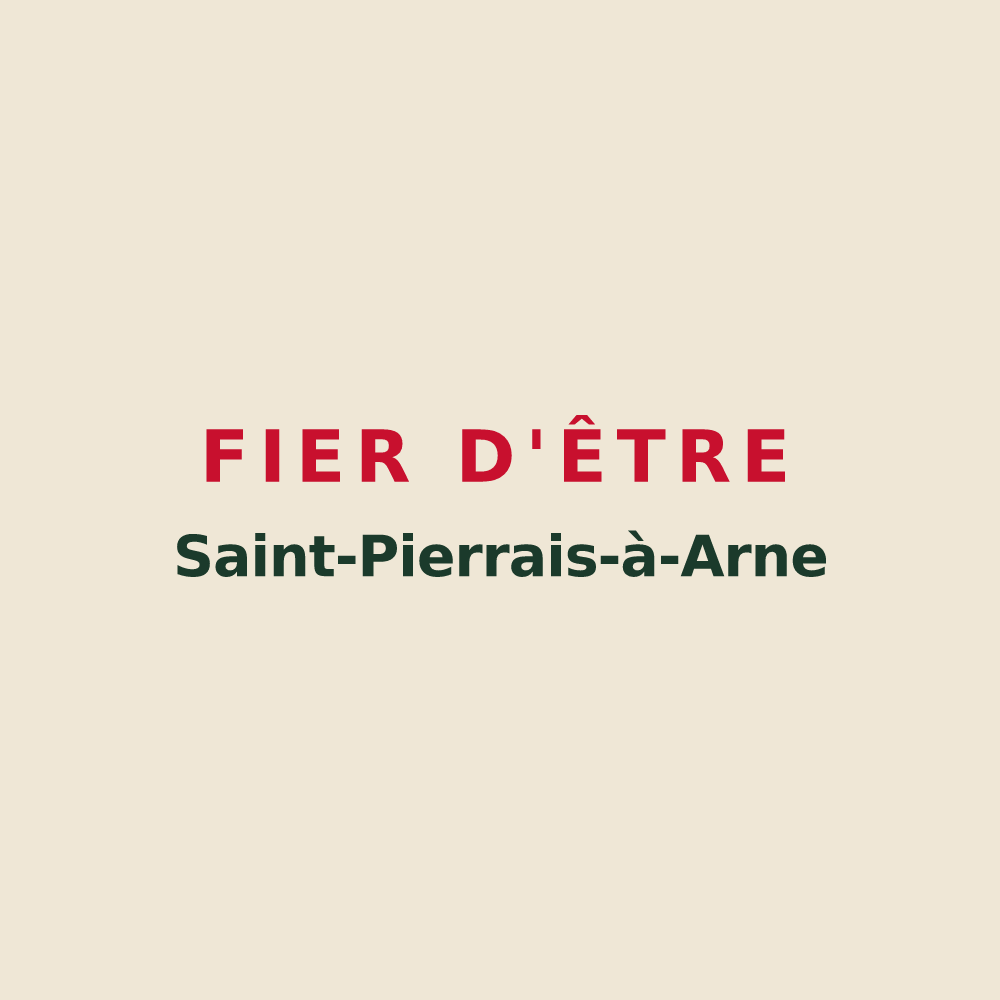 Tote bag « Fier d'être Saint-Pierrais-à-Arne » — design pour Saint-Pierre-à-Arnes