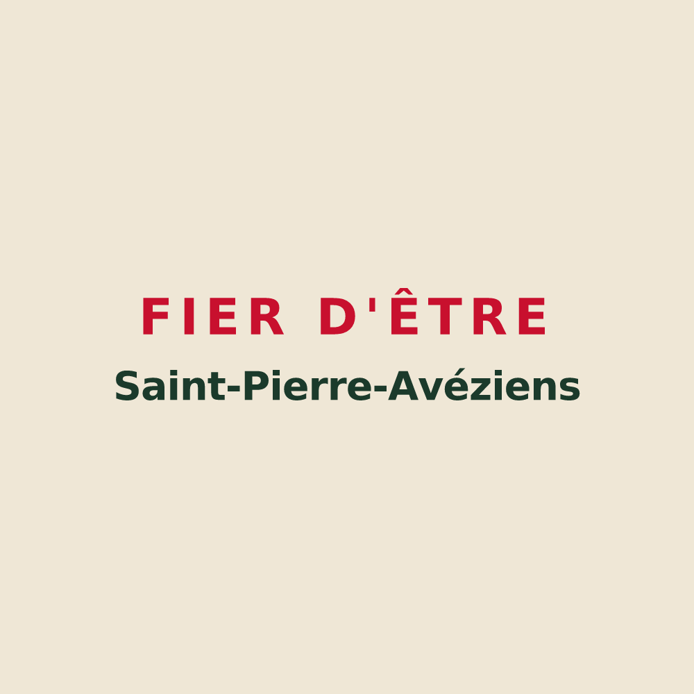 Tote bag « Fier d'être Saint-Pierre-Avéziens » — design pour Saint-Pierre-Avez