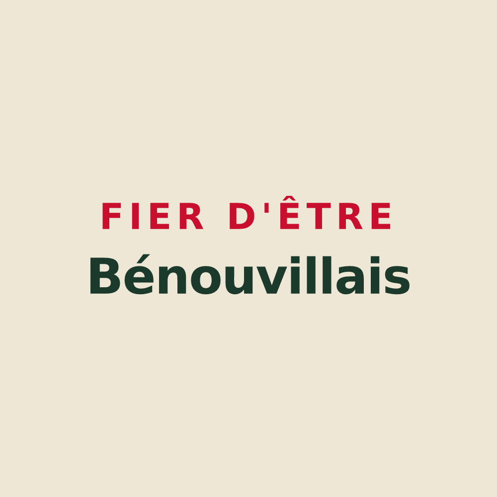 Tote bag « Fier d'être Bénouvillais » — design pour Saint-Pierre-Bénouville