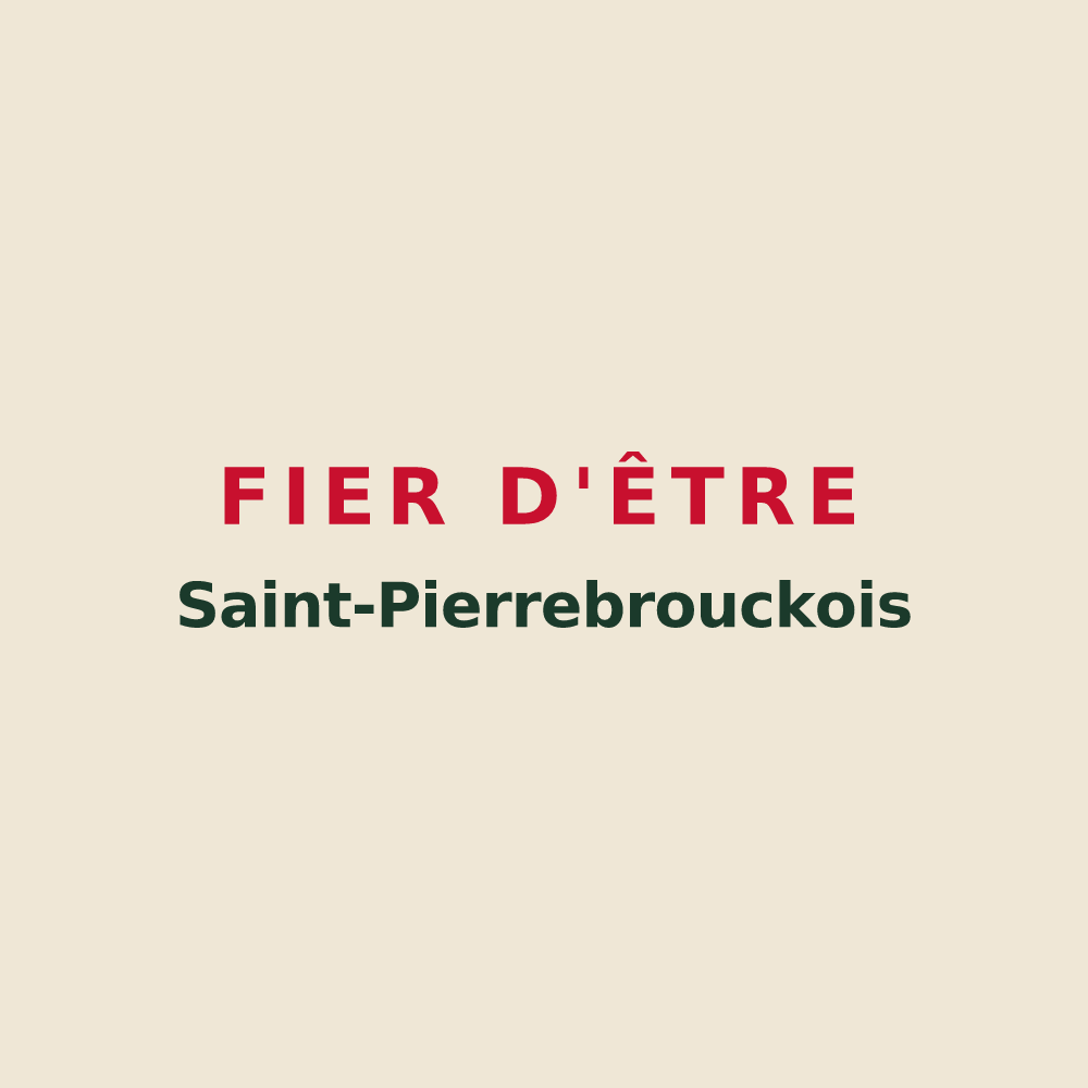 Tote bag « Fier d'être Saint-Pierrebrouckois » — design pour Saint-Pierre-Brouck