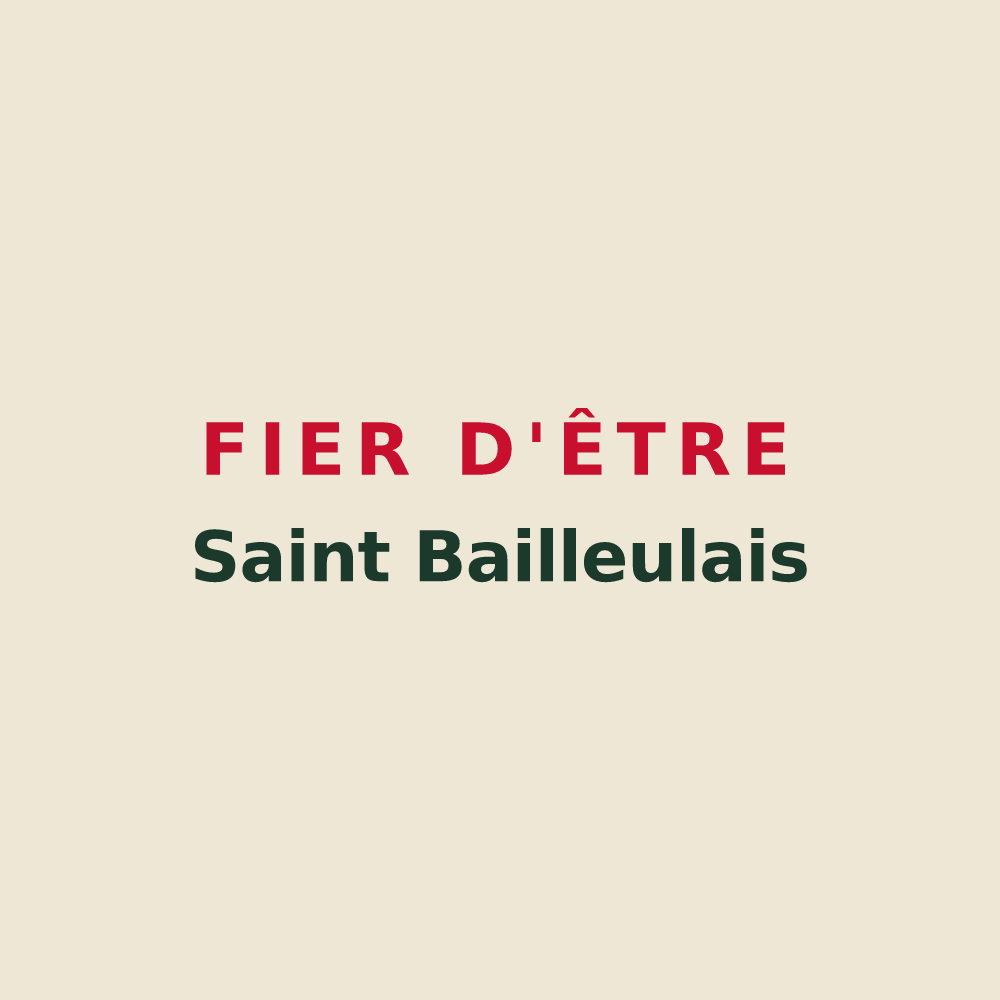 Tote bag « Fier d'être Saint Bailleulais » — design pour Saint-Pierre-de-Bailleul