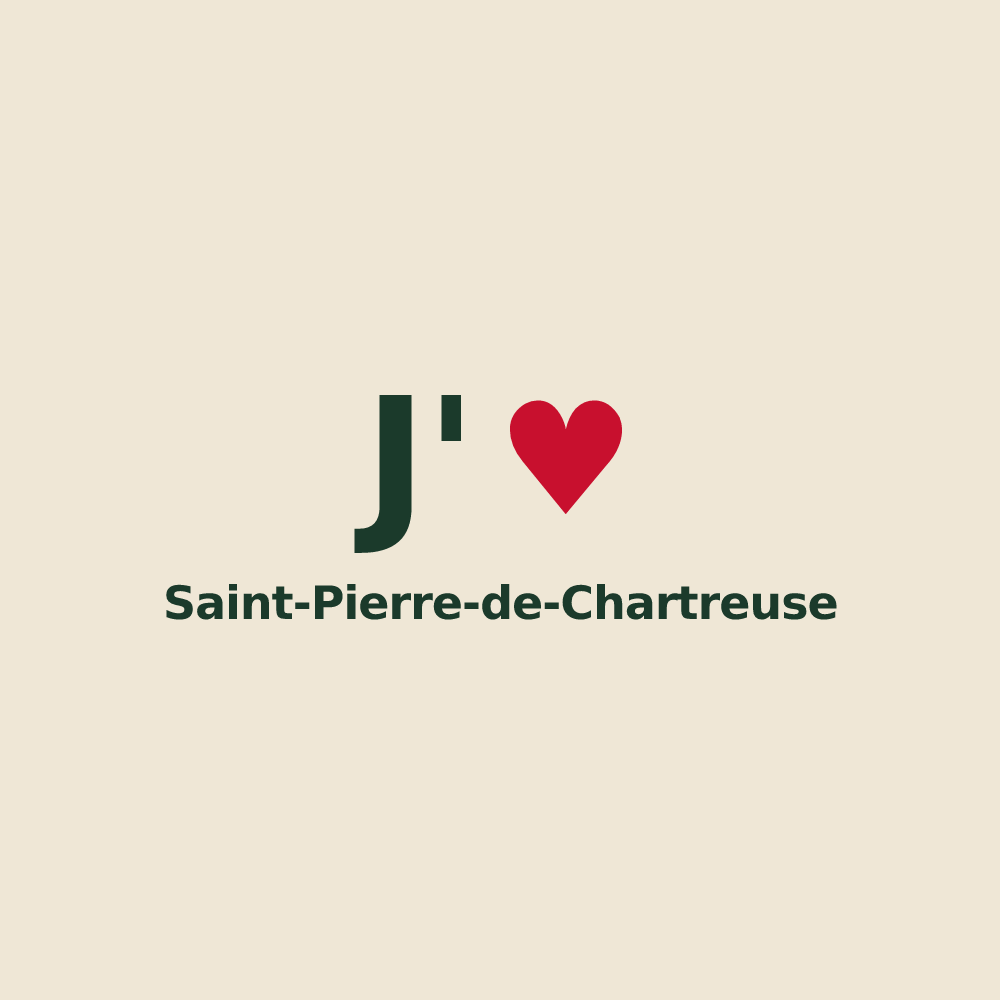 Tote bag personnalisé Saint-Pierre-de-Chartreuse — design J'aime Saint-Pierre-de-Chartreuse