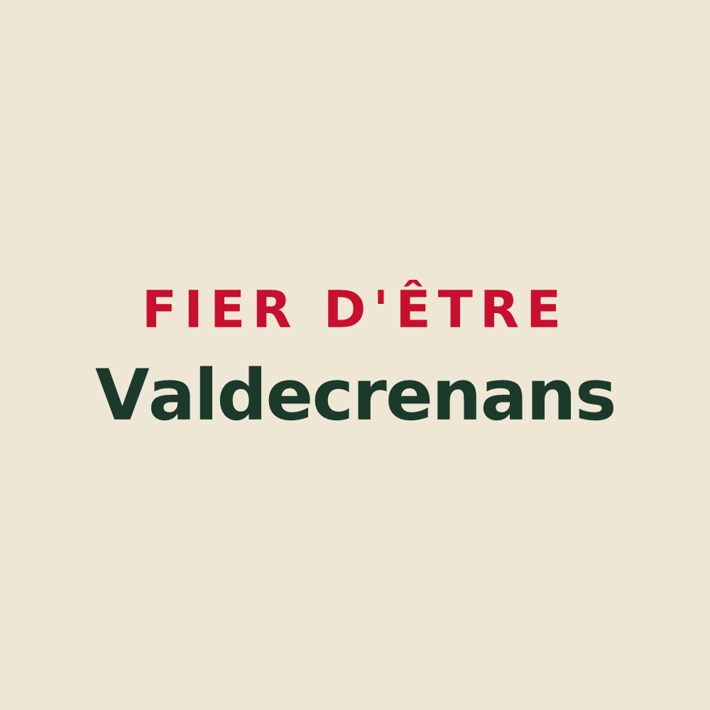 Tote bag « Fier d'être Valdecrenans » — design pour Saint-Pierre-de-Curtille