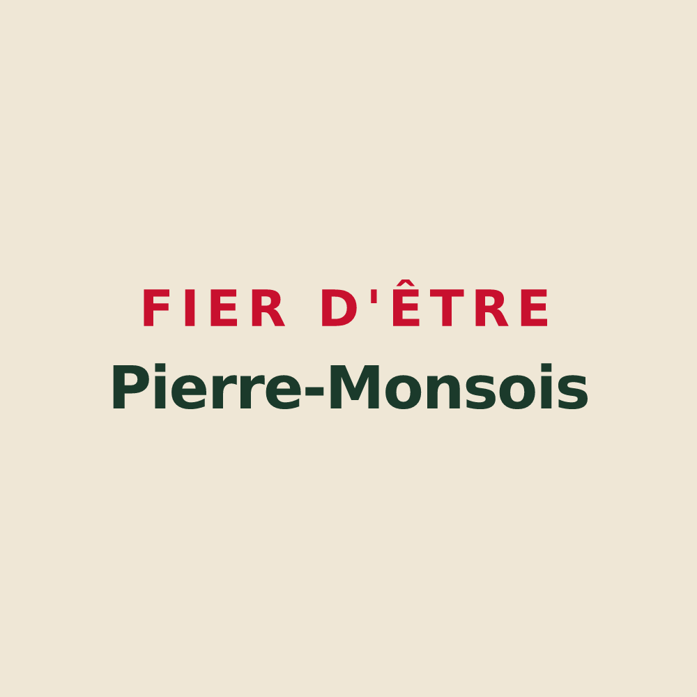 Tote bag « Fier d'être Pierre-Monsois » — design pour Saint-Pierre-de-Mons