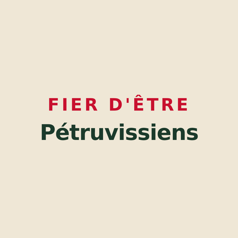 Tote bag « Fier d'être Pétruvissiens » — design pour Saint-Pierre-des-Ifs