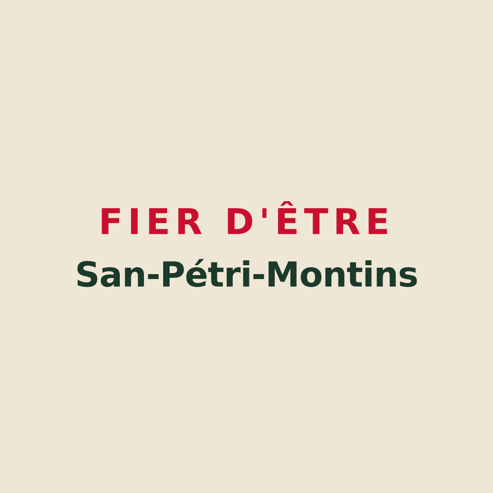 Tote bag « Fier d'être San-Pétri-Montins » — design pour Saint-Pierre-du-Mont