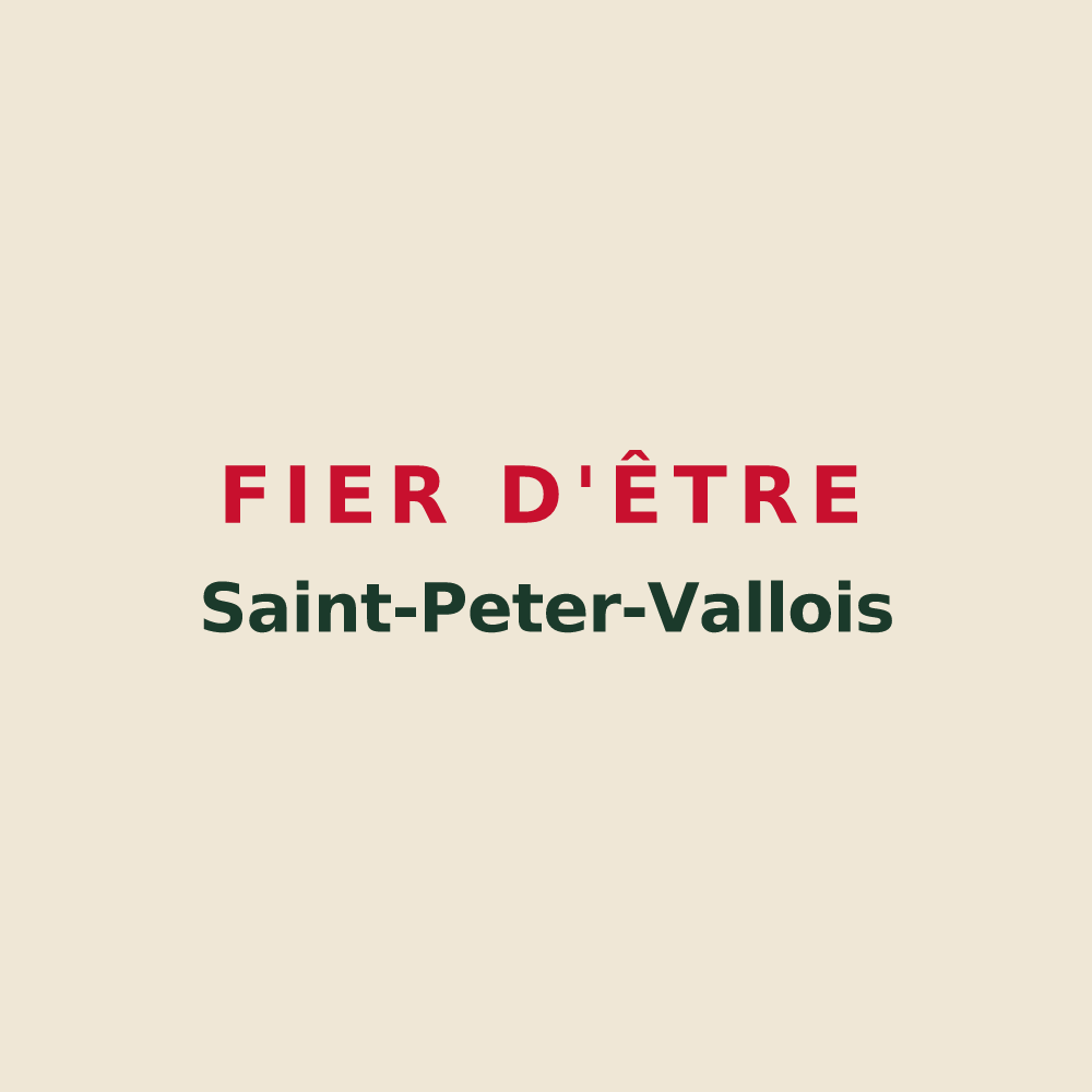 Tote bag « Fier d'être Saint-Peter-Vallois » — design pour Saint-Pierre-en-Vaux