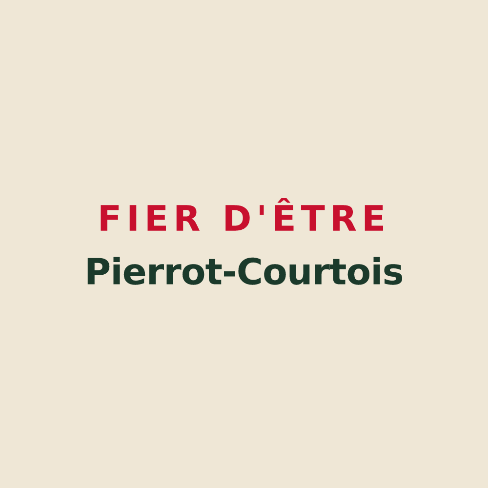 Tote bag « Fier d'être Pierrot-Courtois » — design pour Saint-Pierre-la-Cour