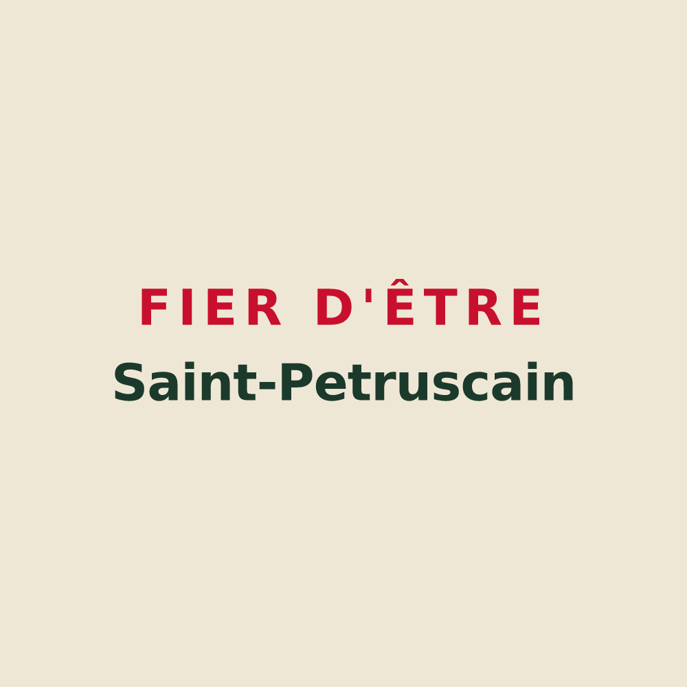 Tote bag « Fier d'être Saint-Petruscain » — design pour Saint-Pierre-le-Vieux