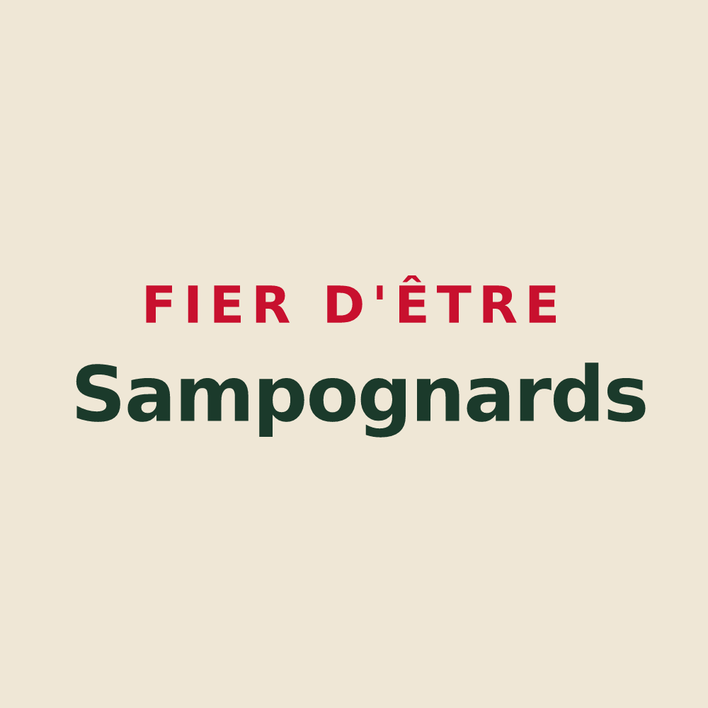 Tote bag « Fier d'être Sampognards » — design pour Saint-Point