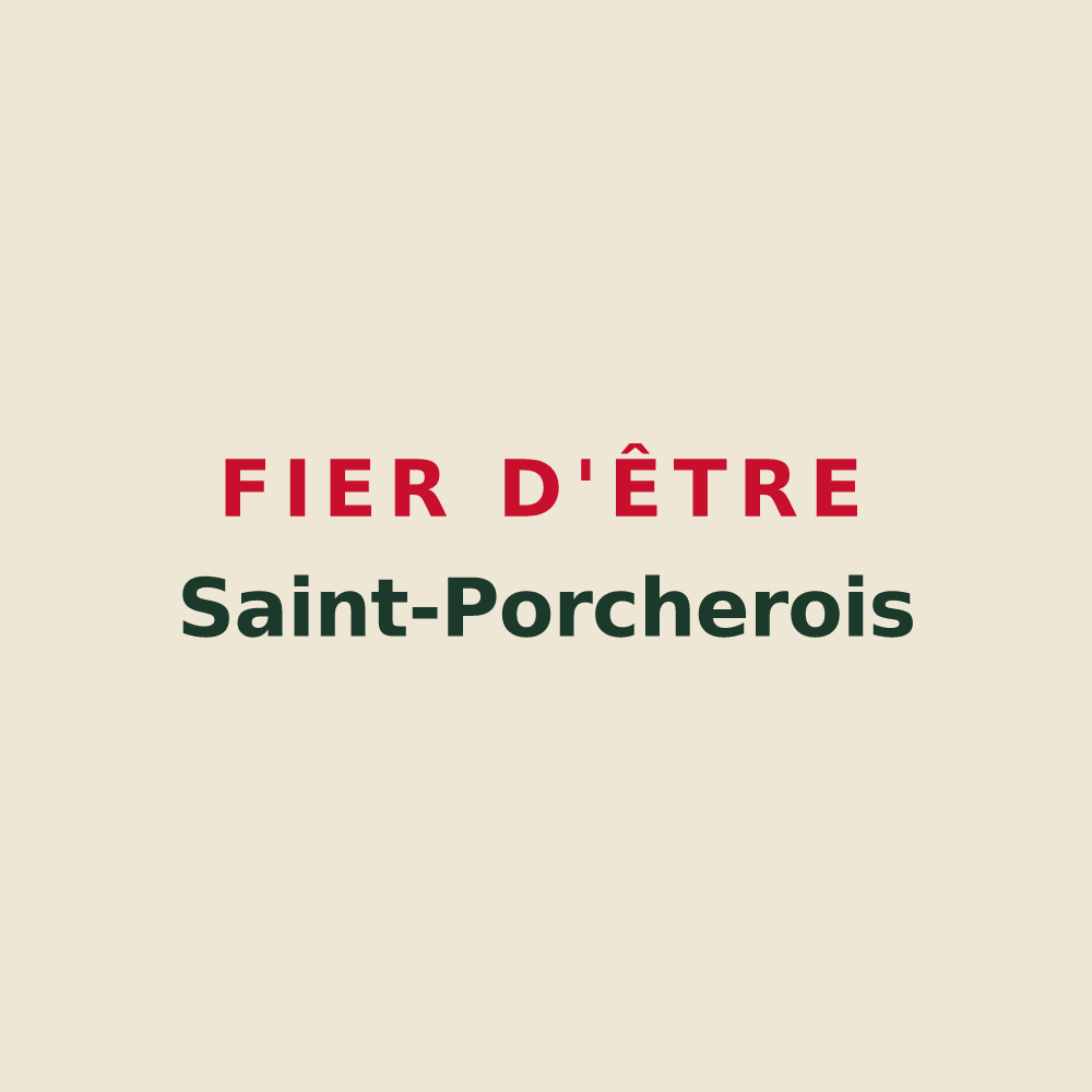 Tote bag « Fier d'être Saint-Porcherois » — design pour Saint-Porchaire