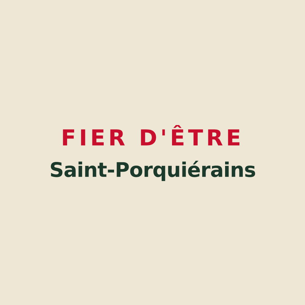 Tote bag « Fier d'être Saint-Porquiérains » — design pour Saint-Porquier