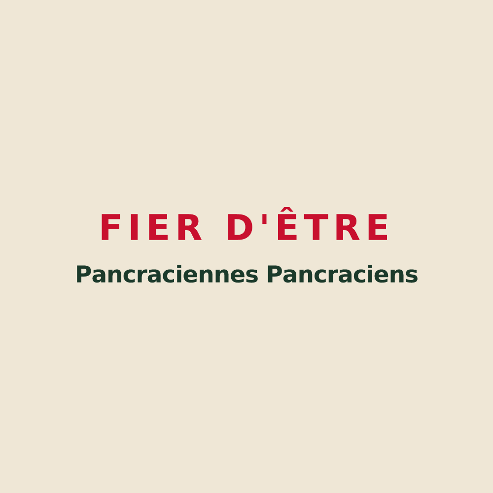 Tote bag « Fier d'être Pancraciennes Pancraciens » — design pour Saint-Prancher