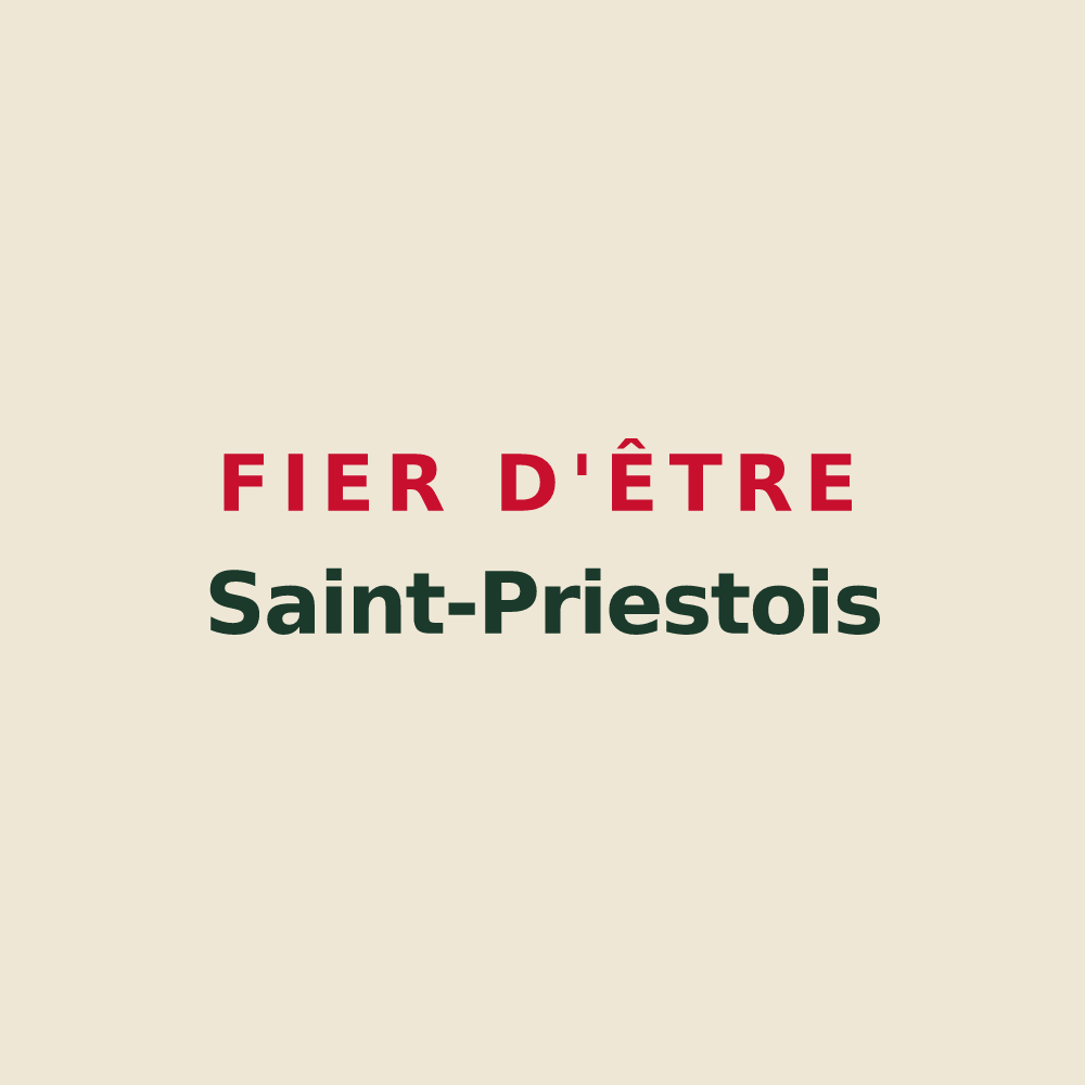 Tote bag « Fier d'être Saint-Priestois » — design pour Saint-Préjet-d'Allier
