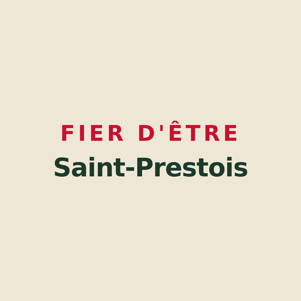 Tote bag « Fier d'être Saint-Prestois » — design pour Saint-Prest