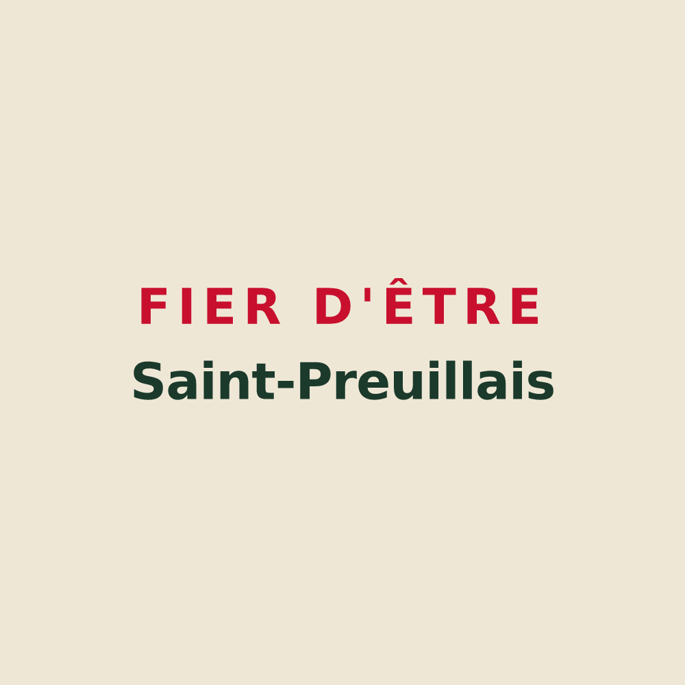 Tote bag « Fier d'être Saint-Preuillais » — design pour Saint-Preuil