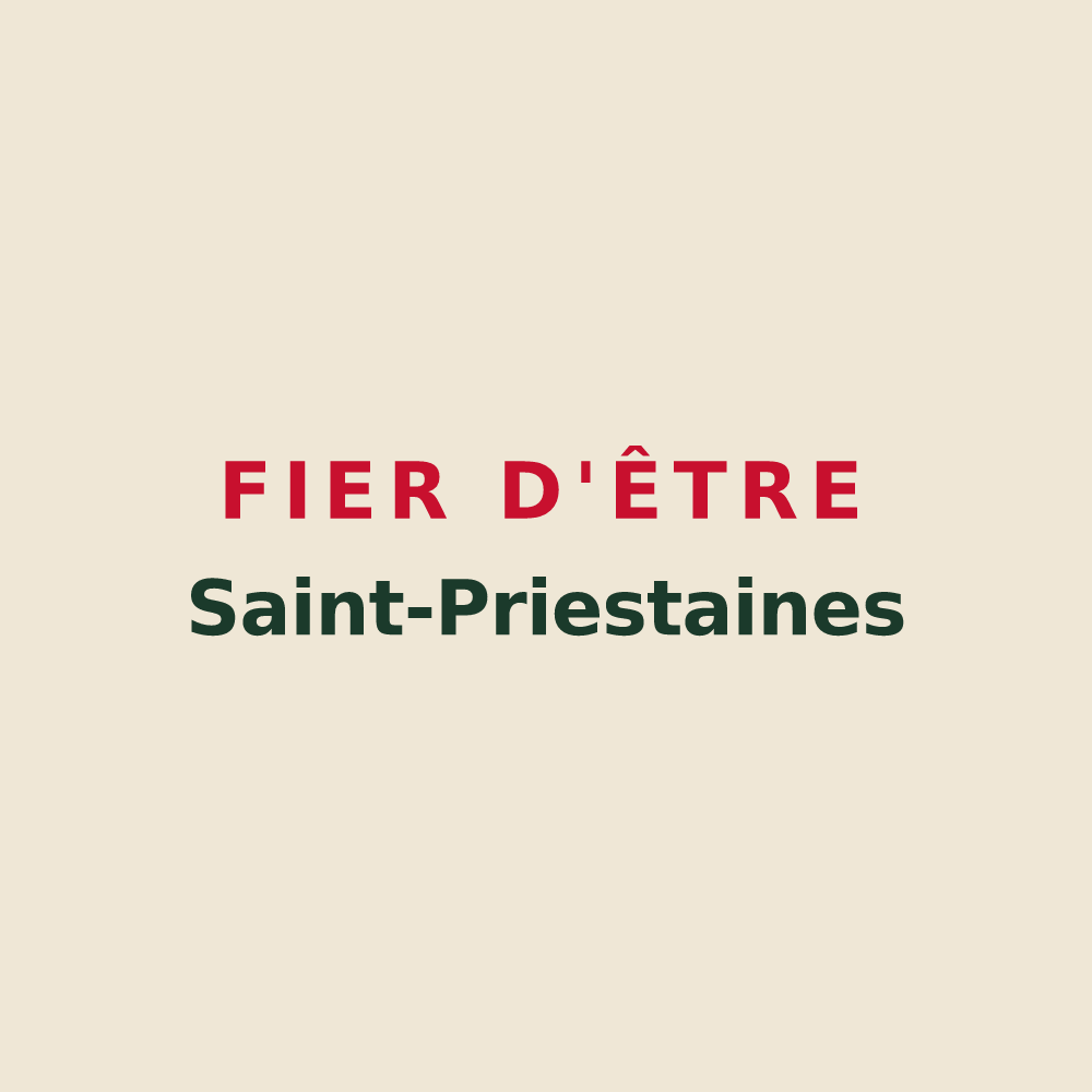 Tote bag « Fier d'être Saint-Priestaines » — design pour Saint-Priest-en-Murat