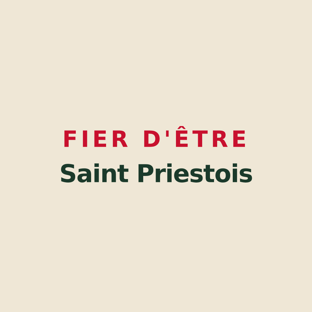Tote bag « Fier d'être Saint Priestois » — design pour Saint-Priest-les-Fougères