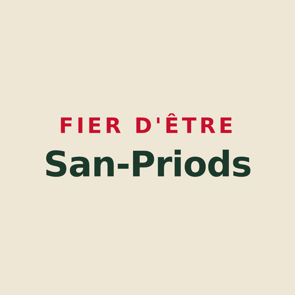 Tote bag « Fier d'être San-Priods » — design pour Saint-Priest