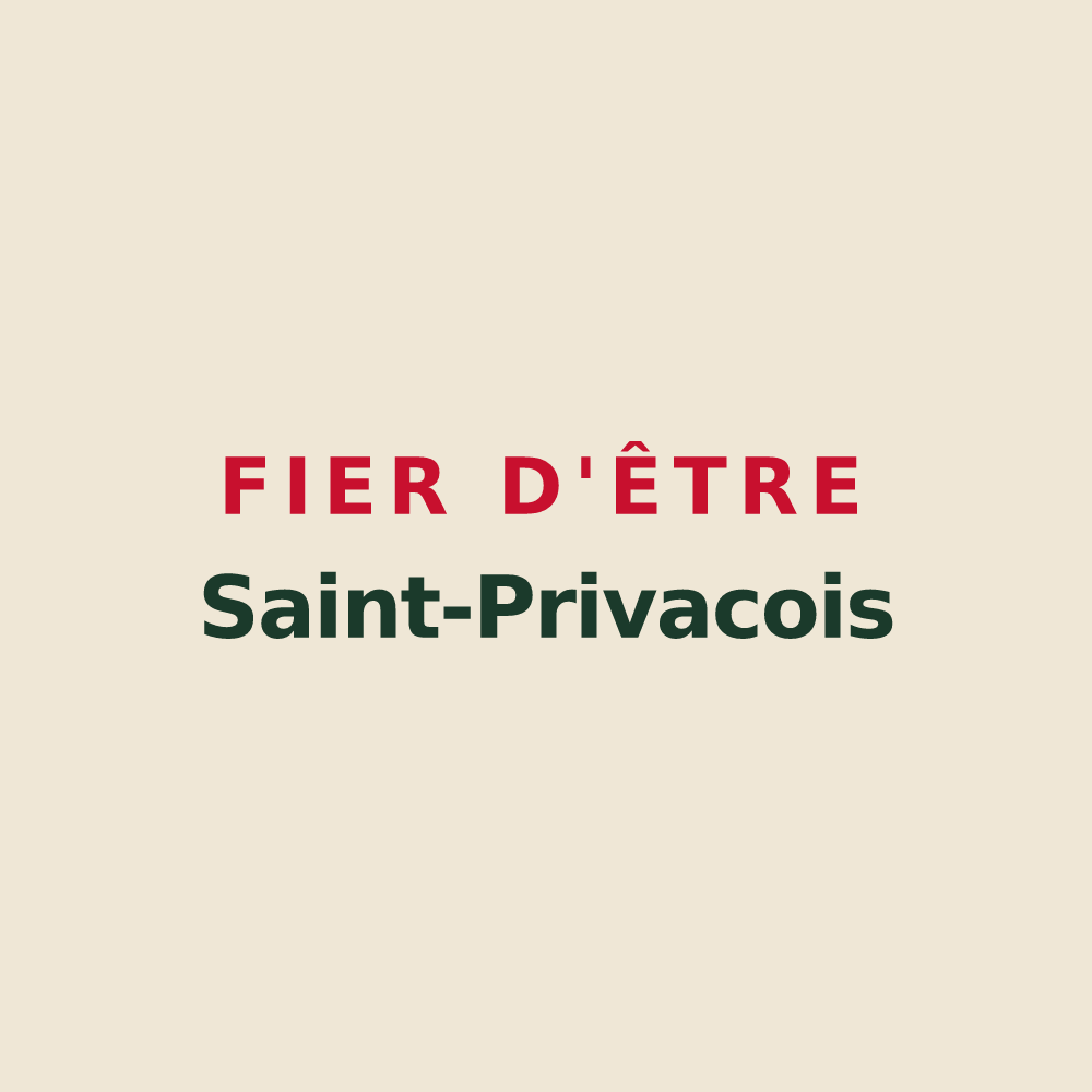 Tote bag « Fier d'être Saint-Privacois » — design pour Saint-Privat